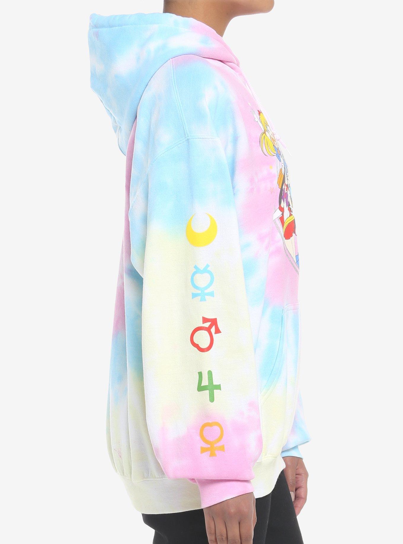 Sailor Moon Guardians Tie-Dye Girls Hoodie, MULTI, alternate