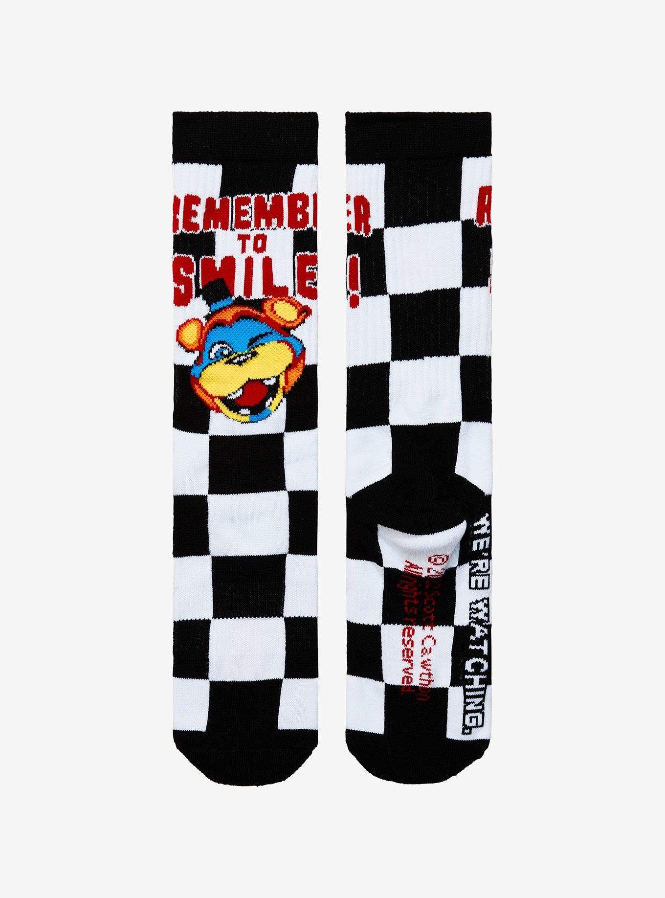 Five Nights At Freddy's: Security Breach Checker Crew Socks, , alternate