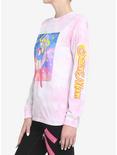 Sailor Moon Galaxy Pink Tie-Dye Long-Sleeve Girls T-Shirt, MULTI, alternate