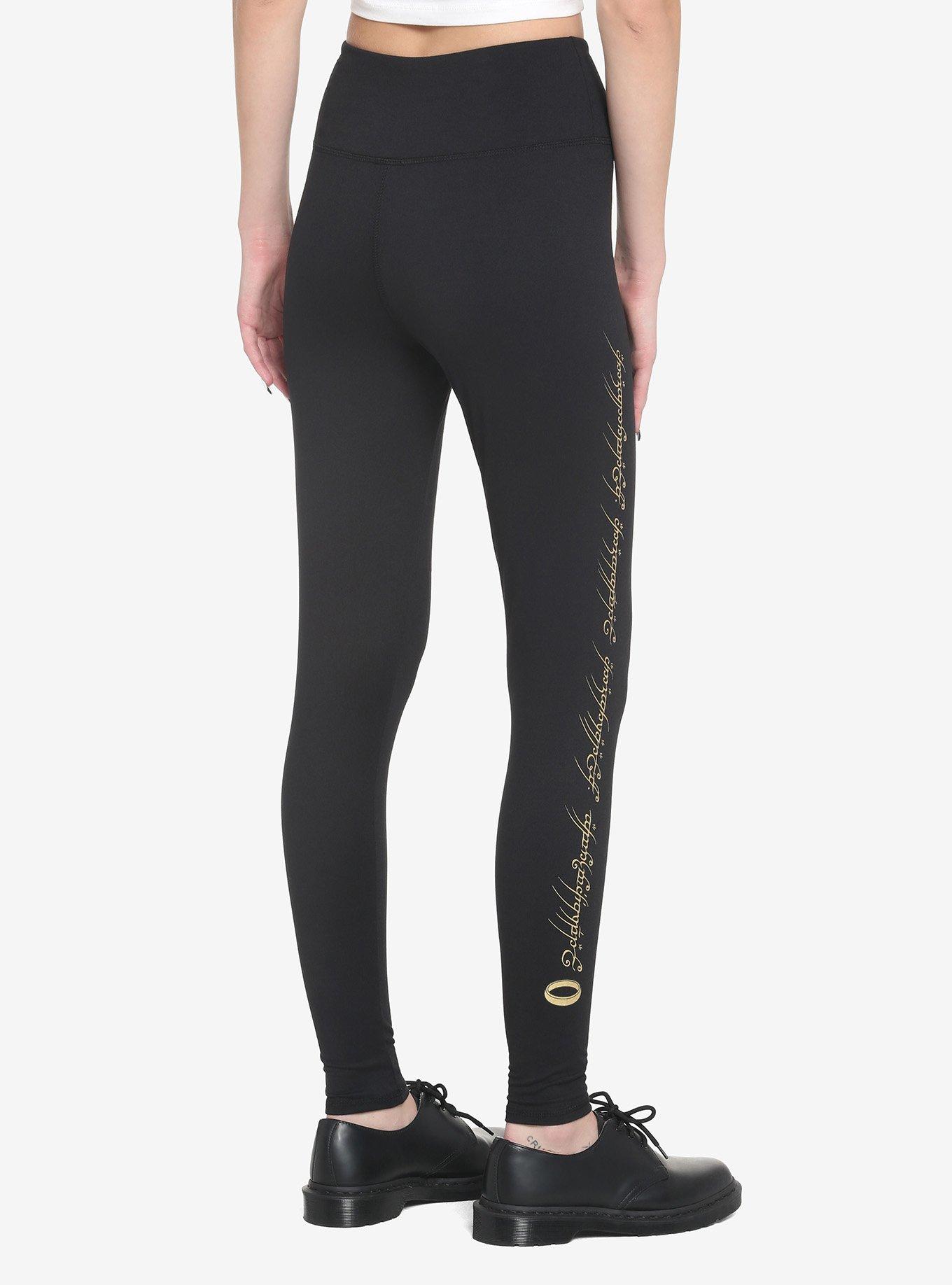 The Lord Of The Rings The One Ring Leggings, BLACK GOLD, alternate