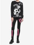 My Chemical Romance The Black Parade Pepe Intarsia Girls Knit Sweater, BLACK, alternate