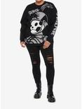 My Chemical Romance The Black Parade Pepe Intarsia Girls Knit Sweater Plus Size, BLACK, alternate