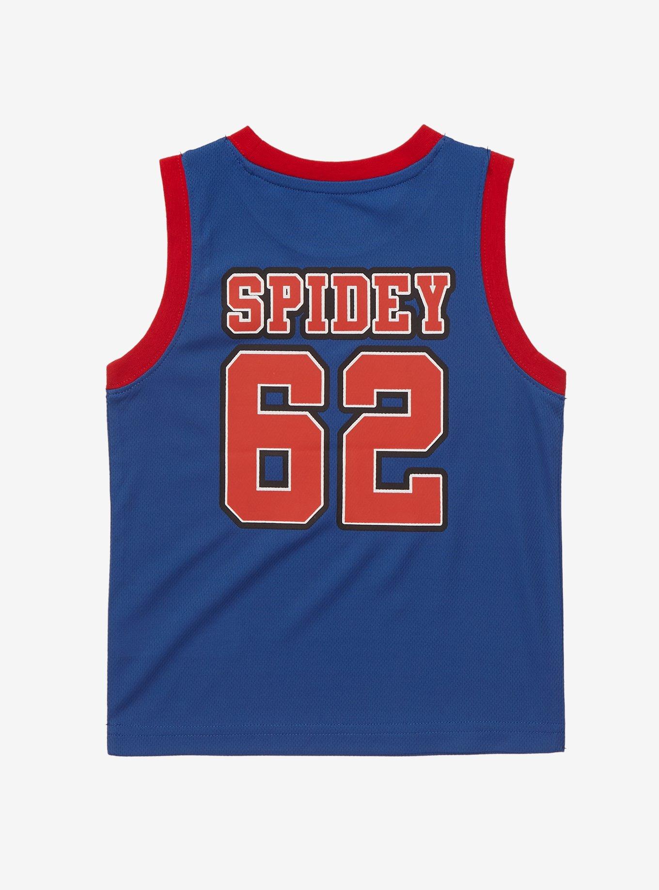 Marvel Spider-Man Spidey Toddler Basketball Jersey - BoxLunch Exclusive , DARK BLUE, alternate