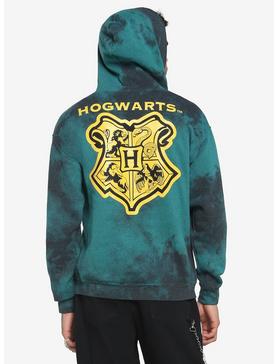Plus Size Harry Potter Slytherin House Green Tie-Dye Hoodie, , hi-res