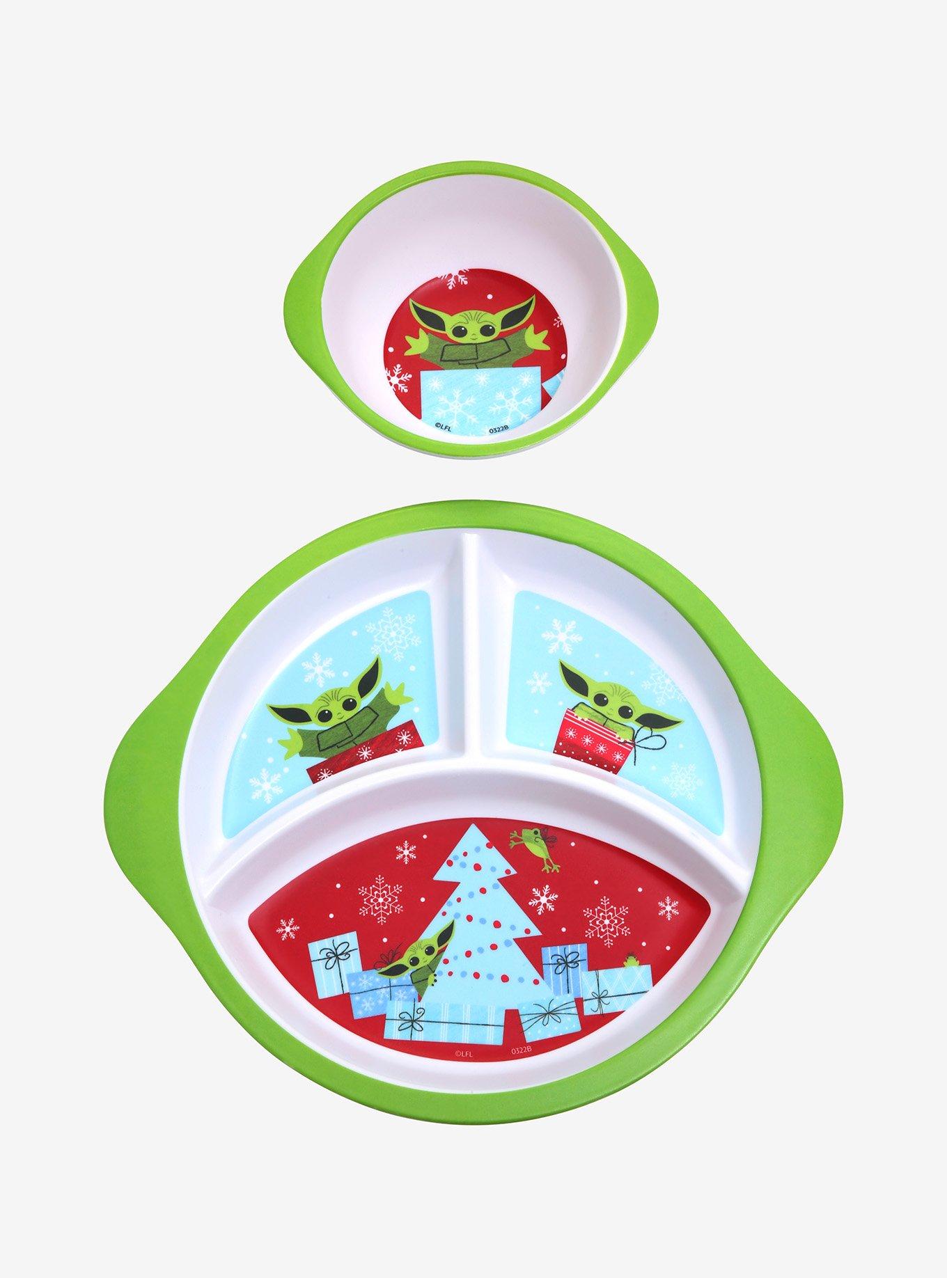 Star Wars The Mandalorian Holiday Grogu Dinner Set , , alternate