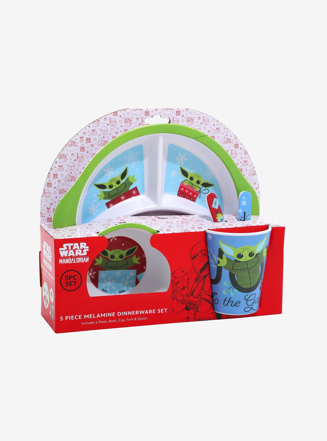 Star Wars The Mandalorian Holiday Grogu Dinner Set , , alternate