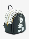 Loungefly Disney Mickey Mouse Black & White Icon Mini Backpack, , alternate