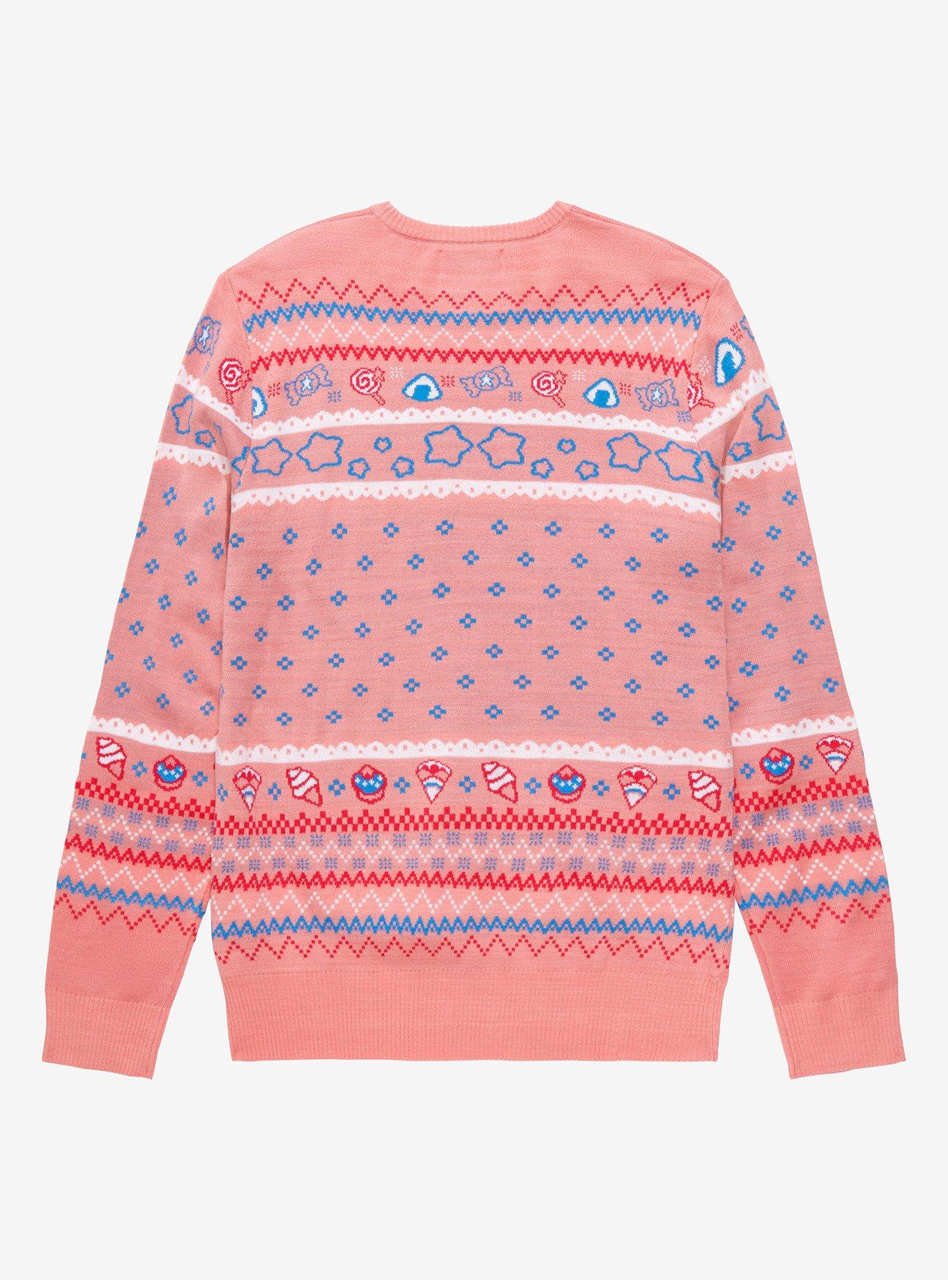 Nintendo Kirby Portrait Holiday Sweater - BoxLunch Exclusive, LIGHT PINK, alternate