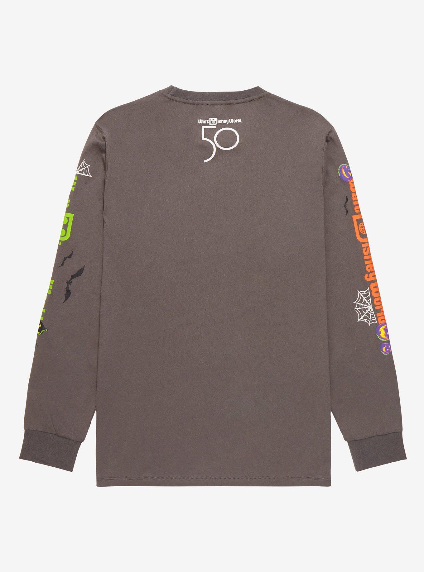 Disney Walt Disney World 50th Anniversary Mickey & Friends Costumes Long Sleeve T-Shirt - BoxLunch Exclusive, CHARCOAL, alternate