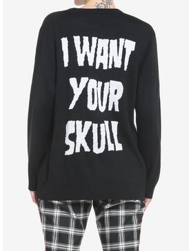 Misfits I Want Your Skull Knit Girls Sweater, , hi-res