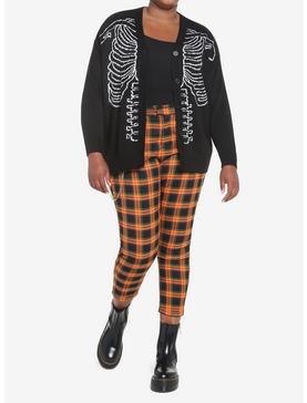 Skeleton Rib Cage Girls Cardigan Plus Size, , hi-res