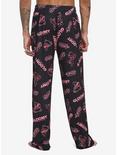 Gloomy Bear Logo Pajama Pants, PINK, alternate