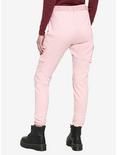 Pink Belted Jogger Pants, PINK, alternate