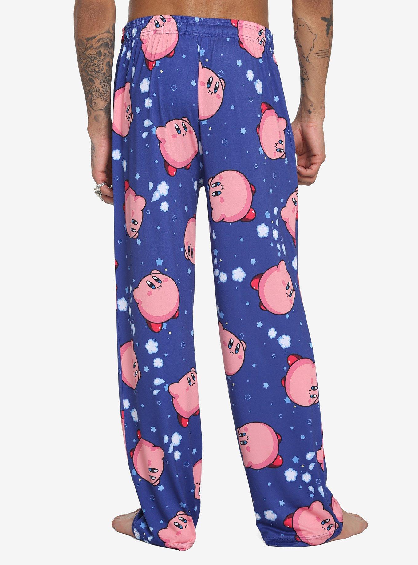 Kirby Floating Stars Pajama Pants, PINK, alternate