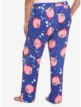 Kirby Floating Stars Pajama Pants Plus Size, PINK, alternate