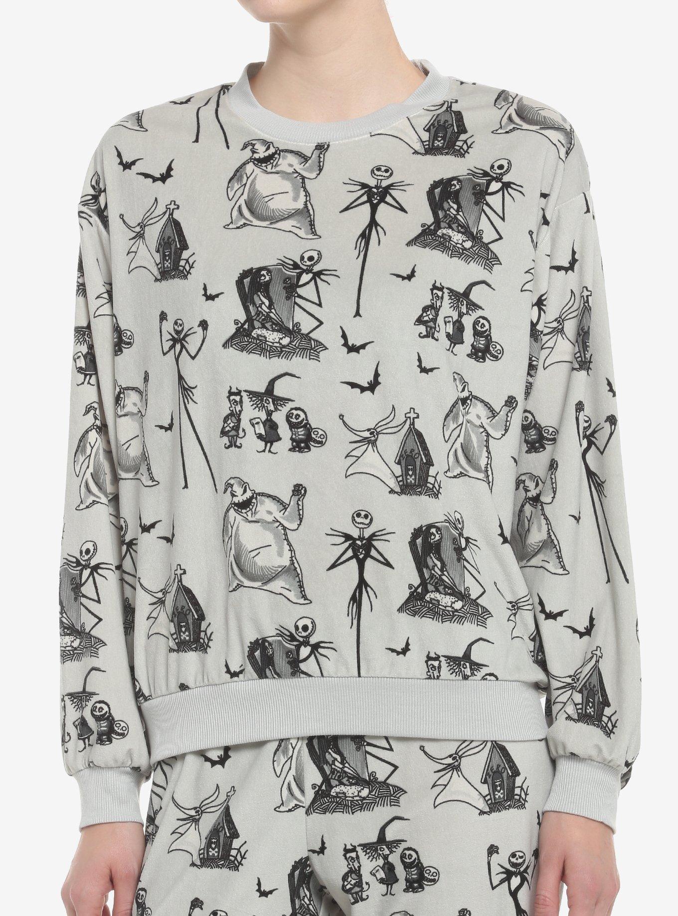 The Nightmare Before Christmas Characters Girls Lounge Set, BLACK, alternate