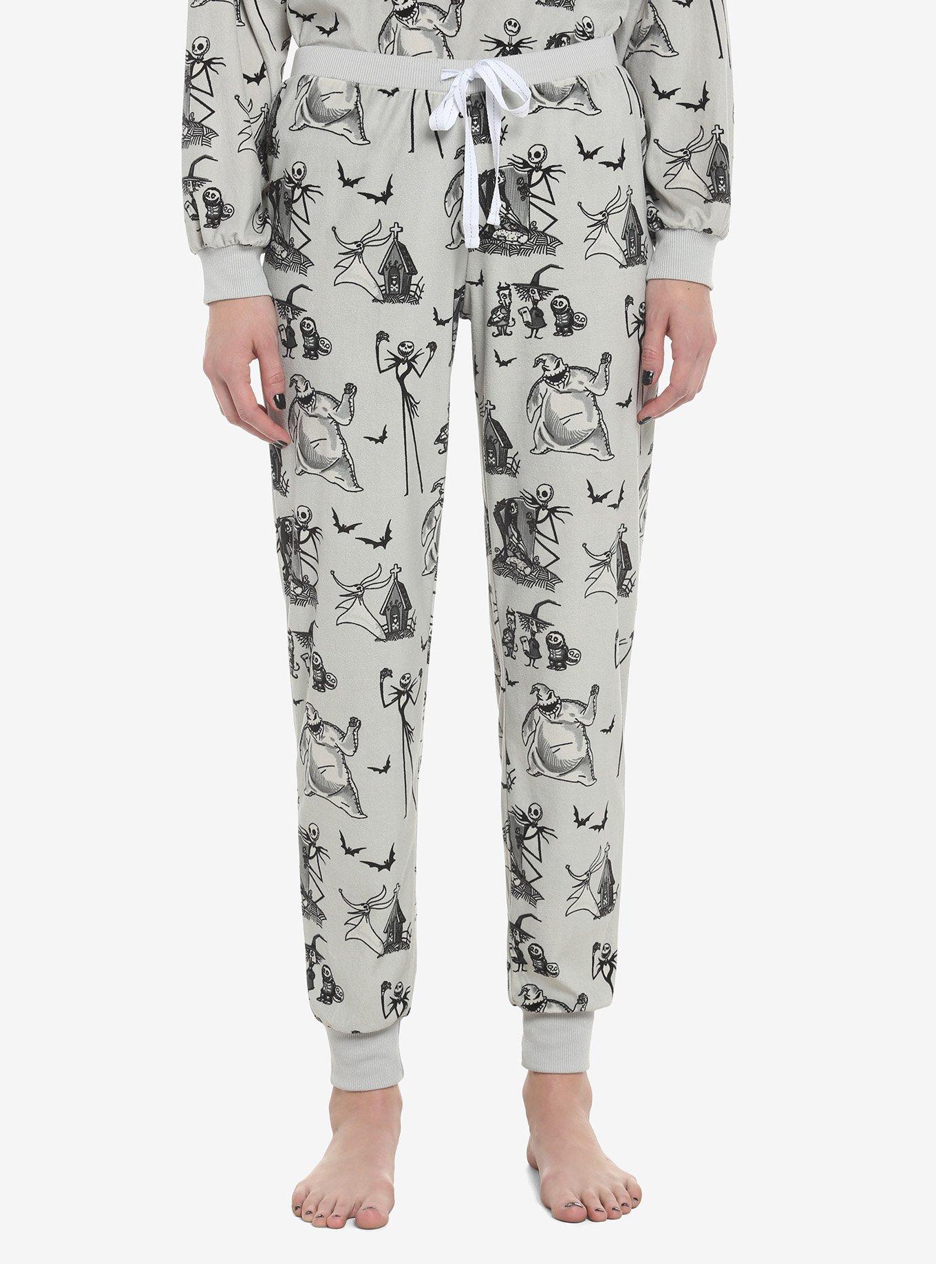 The Nightmare Before Christmas Characters Girls Lounge Set, BLACK, alternate