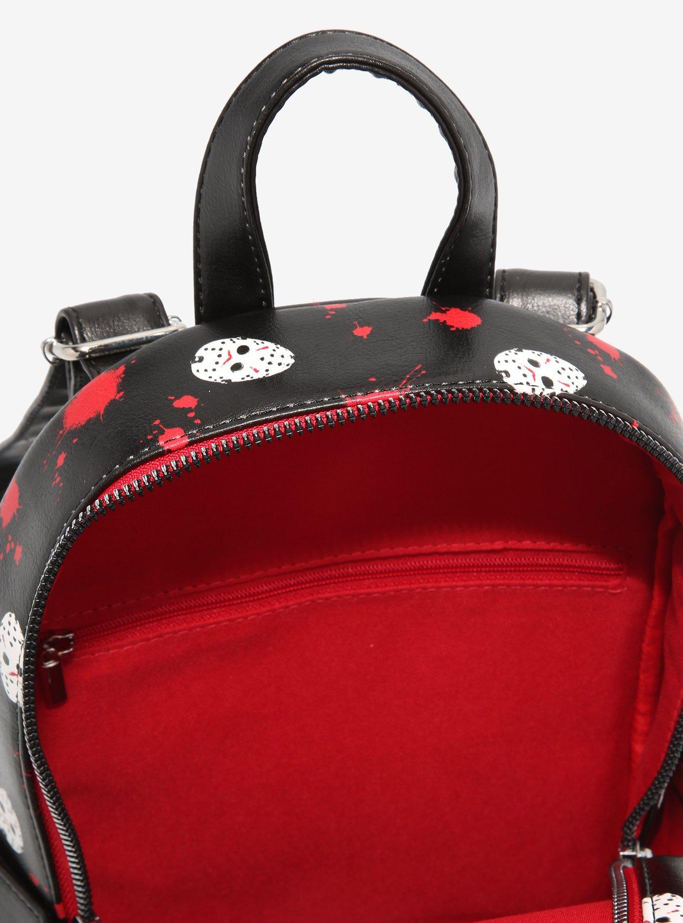Her Universe Friday The 13th Mask & Splatter Mini Backpack, , alternate