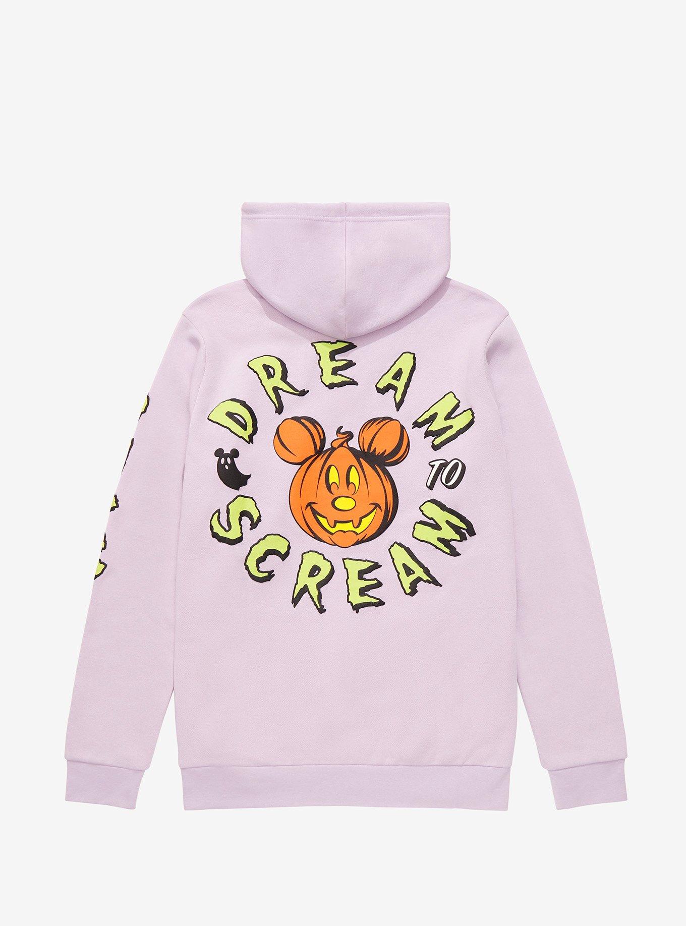 Disney Mickey Mouse Jack-O&rsquo; Lantern Walt Disney World 50th Hoodie - BoxLunch Exclusive , LAVENDER, alternate