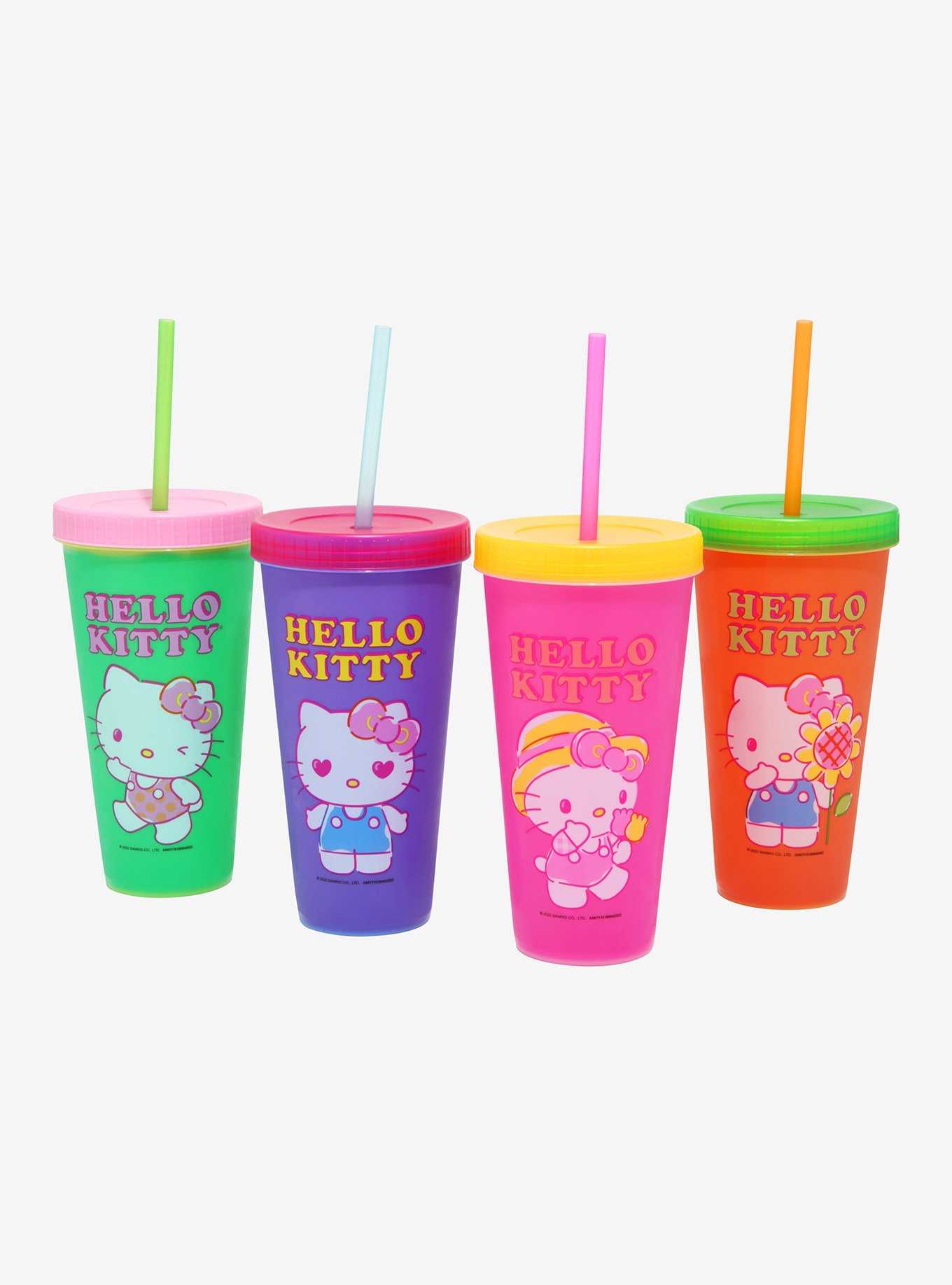 Hello Kitty Color-Changing Acrylic Travel Cup Set, , hi-res