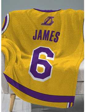 NBA Los Angeles Lakers LeBron James Plush Throw, , hi-res