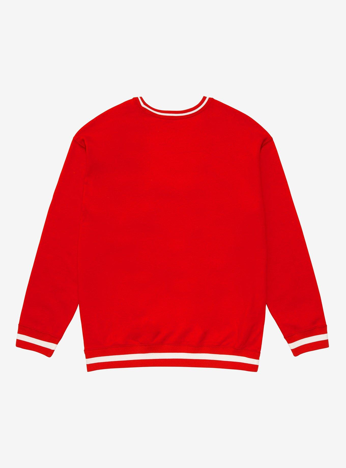 Pretty Guardian Sailor Moon Sailor Mars Varsity Crewneck- BoxLunch Exclusive, RED, alternate