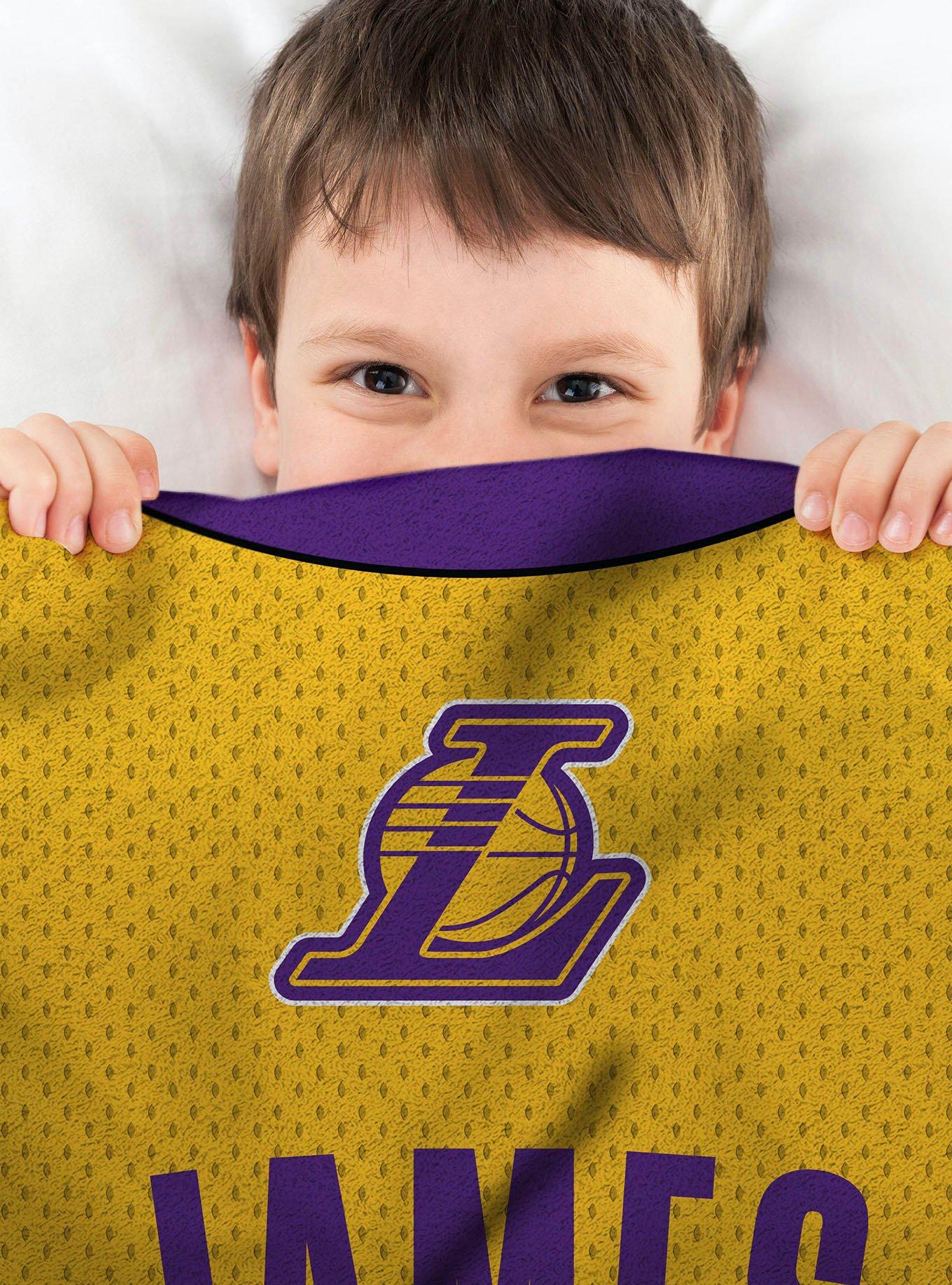 NBA Los Angeles Lakers LeBron James Plush Throw, , alternate