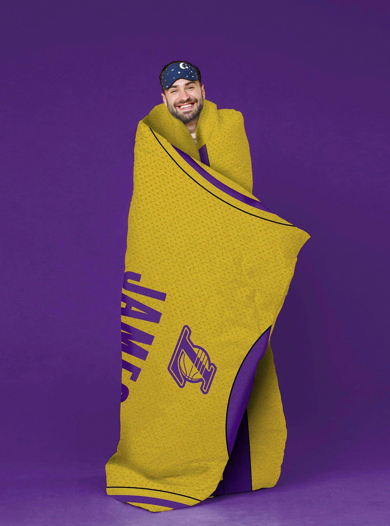 NBA Los Angeles Lakers LeBron James Plush Throw, , alternate