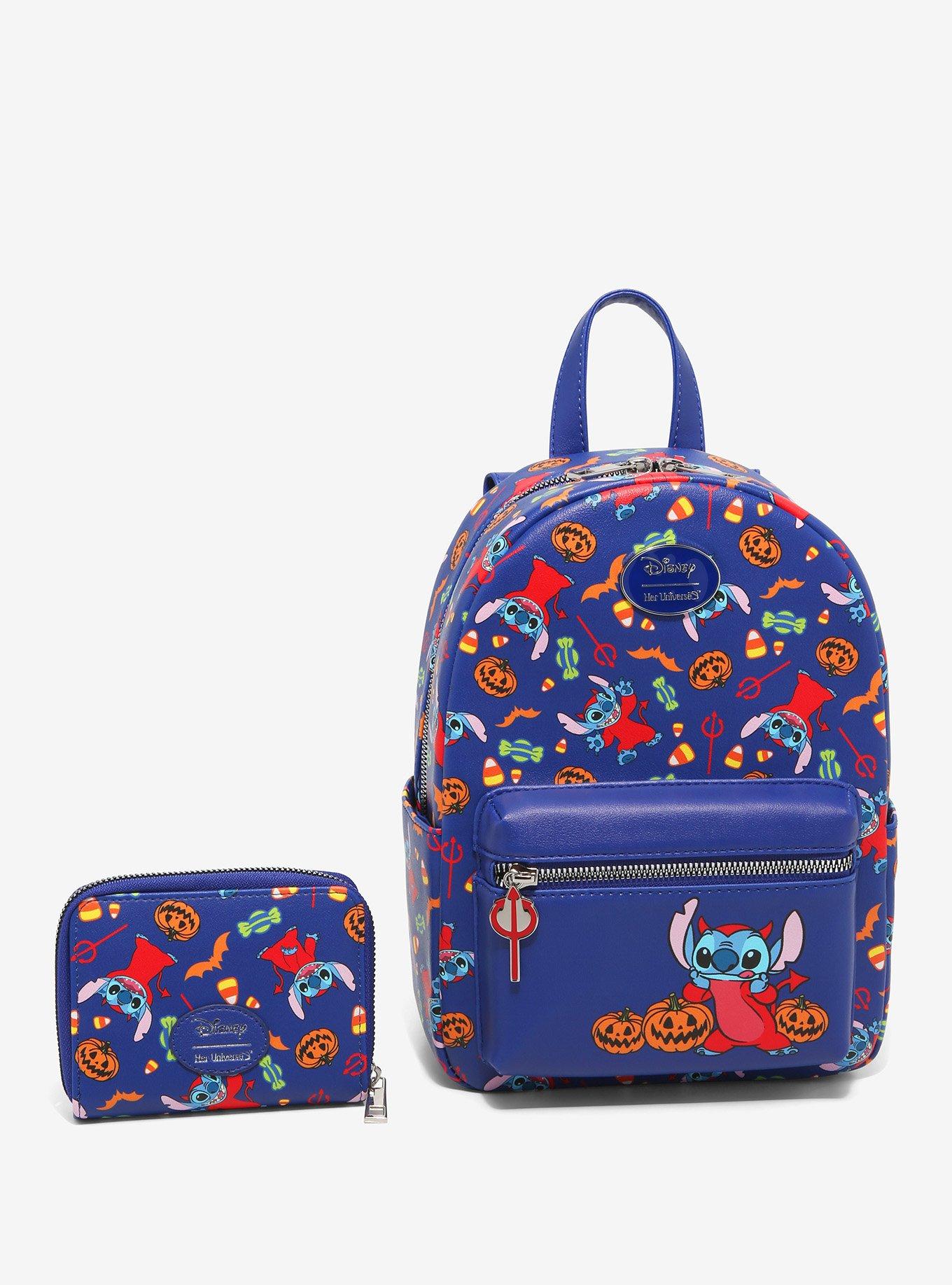 Her Universe Disney Lilo & Stitch Halloween Devil Mini Zipper Wallet, , alternate