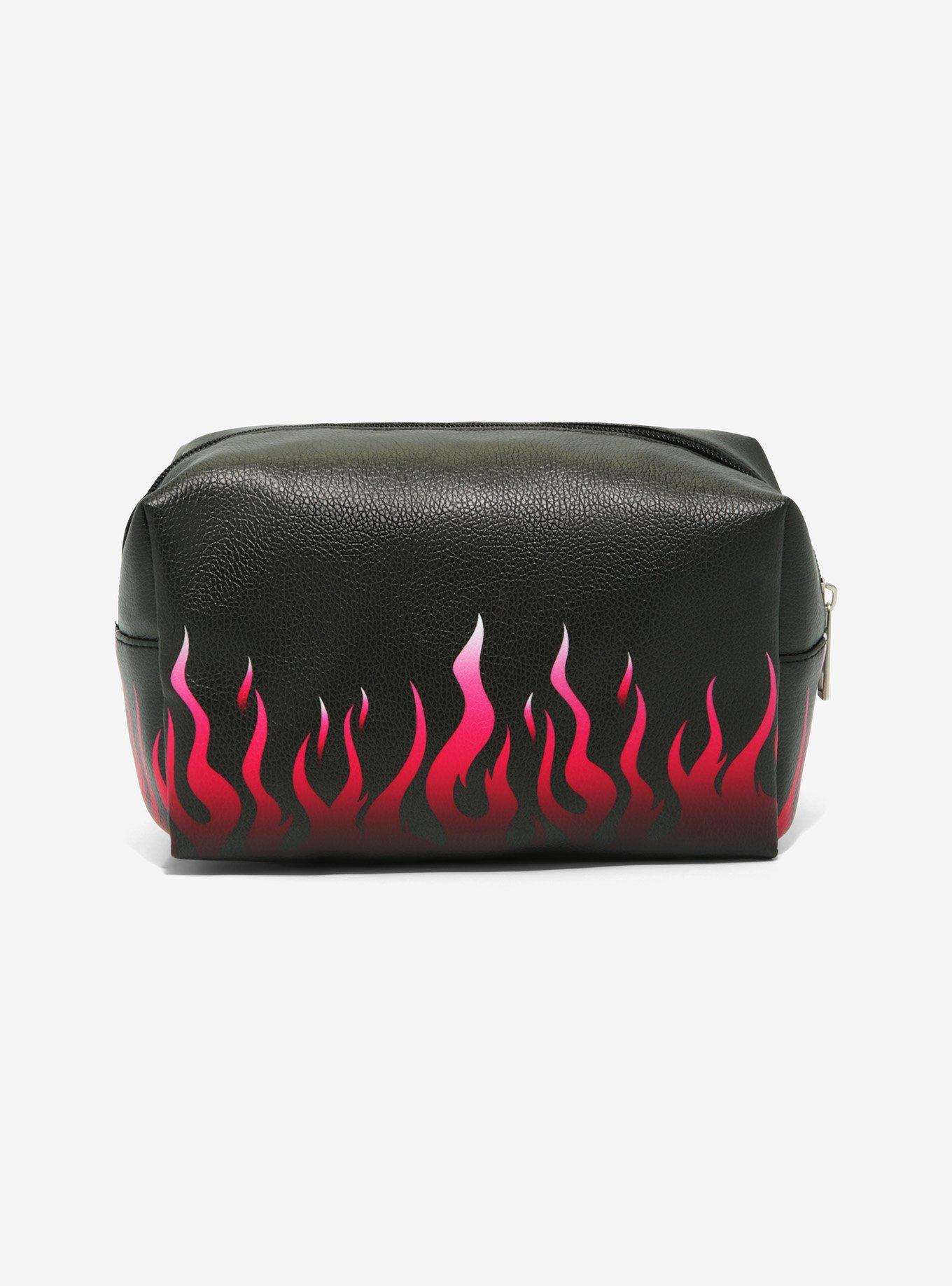 My Melody & Kuromi Flame Heart Makeup Bag, , alternate