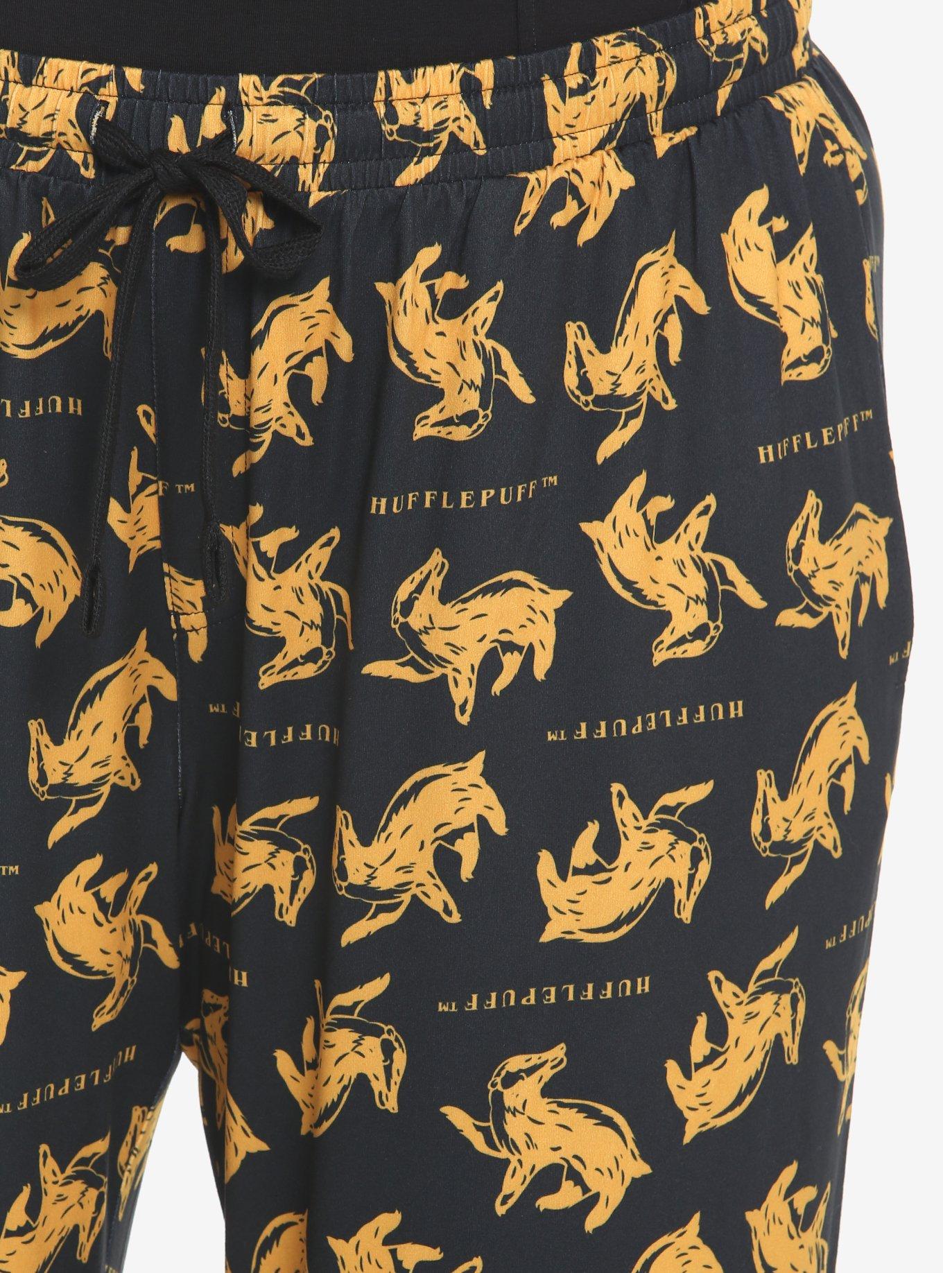 Harry Potter Hufflepuff Pajama Pants Plus Size, MULTI, alternate