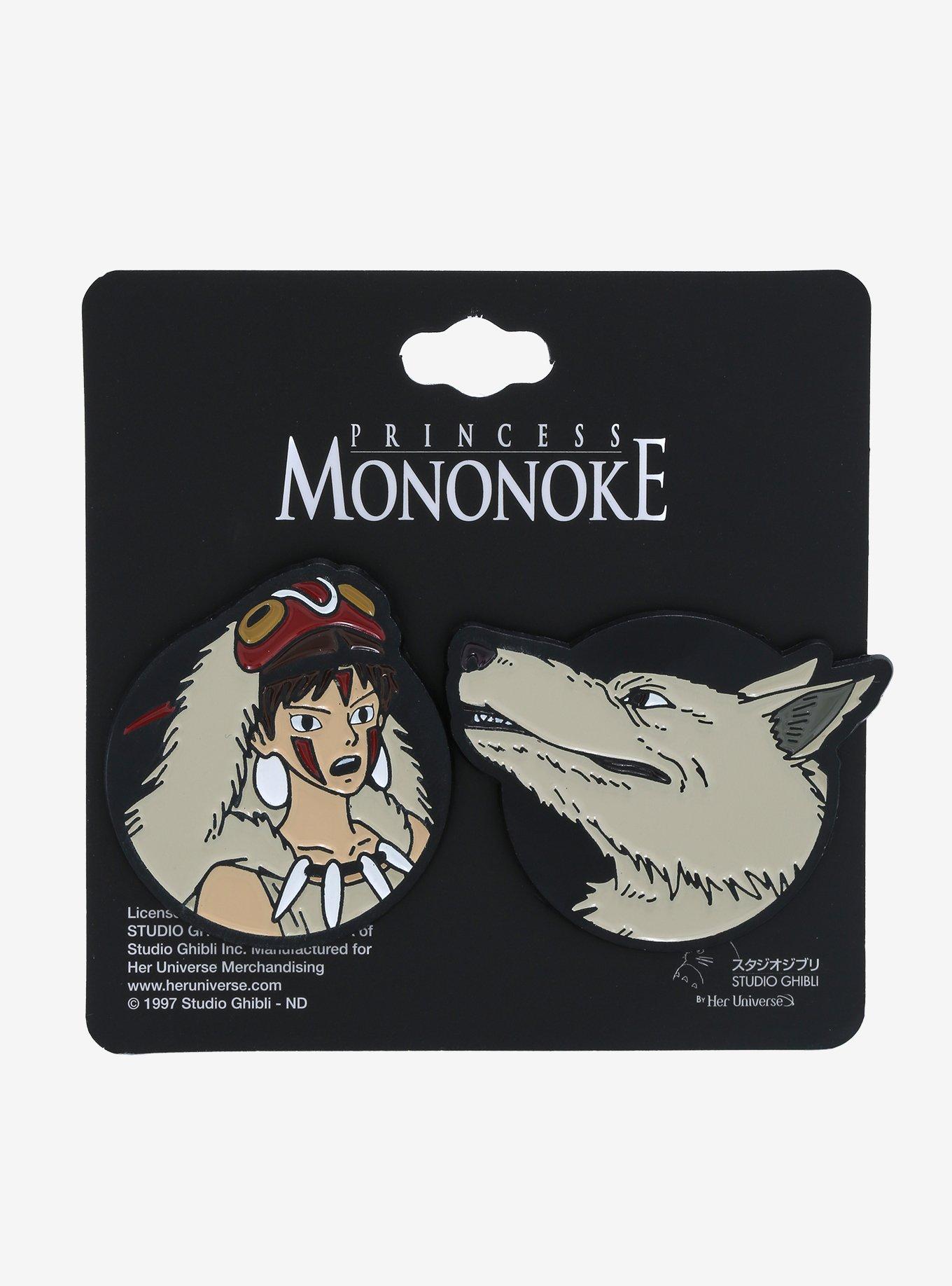 Studio Ghibli Princess Mononoke San & Moro Enamel Pin Set - BoxLunch Exclusive, , alternate