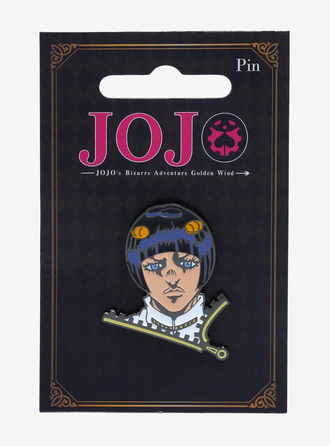 JoJo's Bizarre Adventure Bruno Bucciarati Zipper Portrait Enamel Pin - BoxLunch Exclusive, , alternate