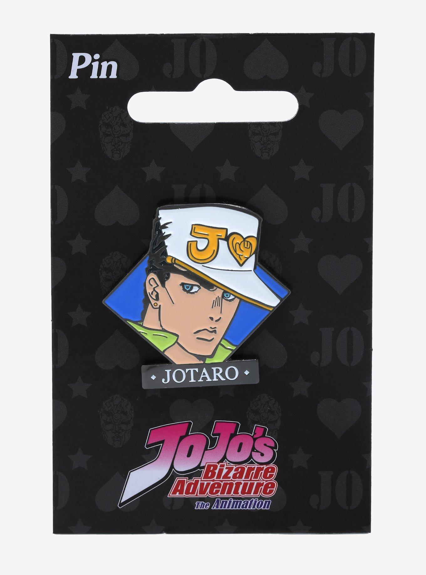JoJo's Bizarre Adventure Jotaro Kujo Diamond Portrait Enamel Pin - BoxLunch Exclusive, , alternate
