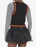 Black & Orange Pumpkin Sweater Vest, MULTI, alternate