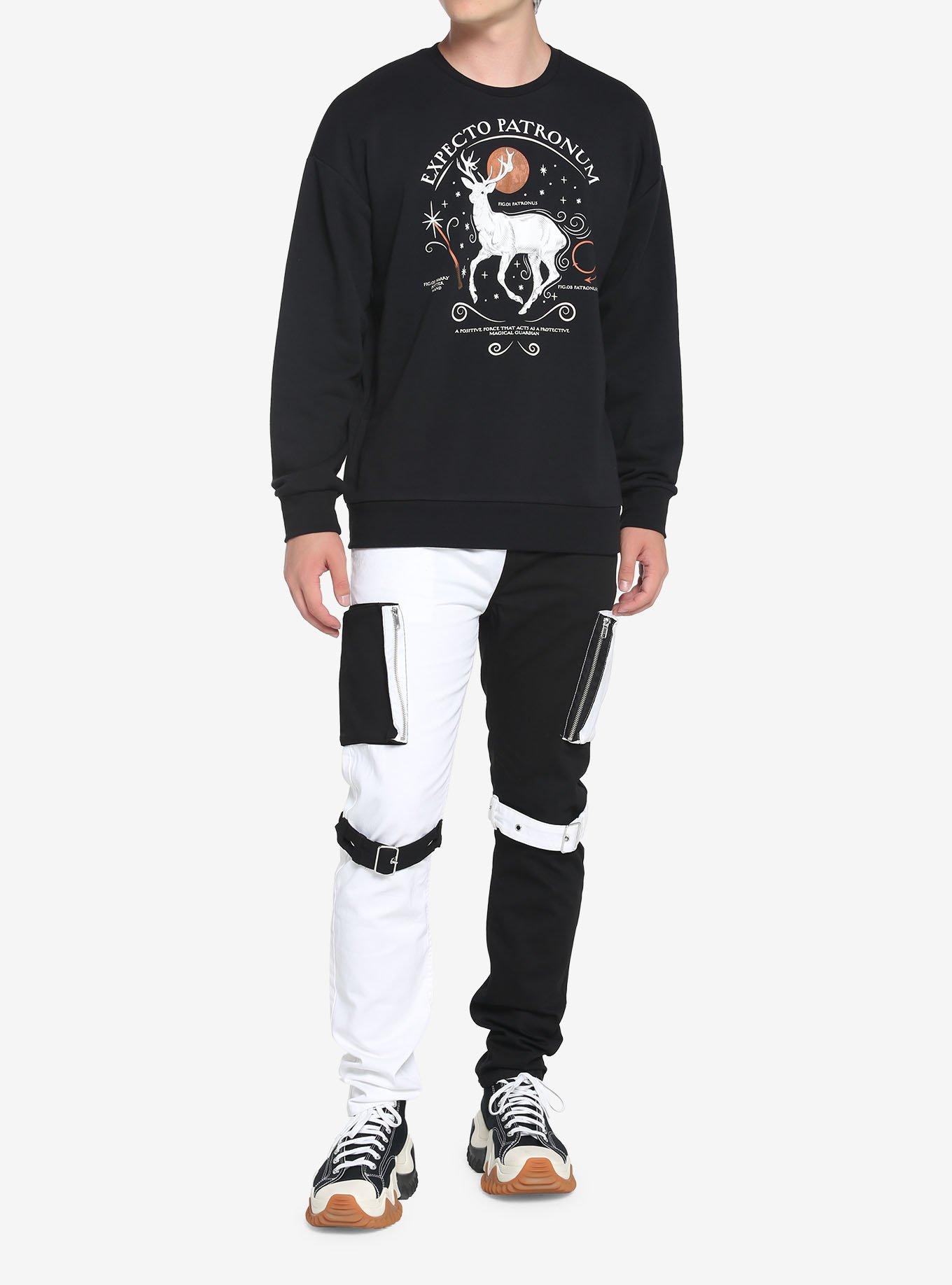 Harry Potter Expecto Patronum Spell Sweatshirt, BLACK, alternate