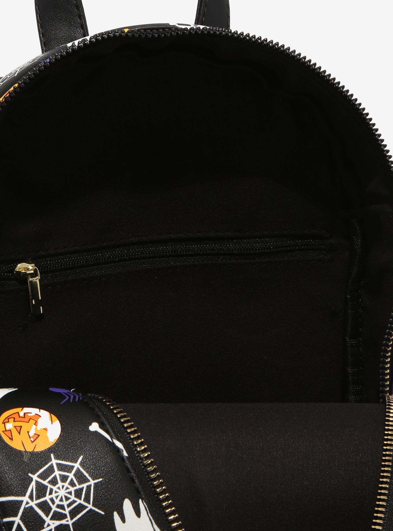 Her Universe Disney Mickey Mouse Halloween Skeleton Glow-In-The-Dark Mini Backpack, , alternate