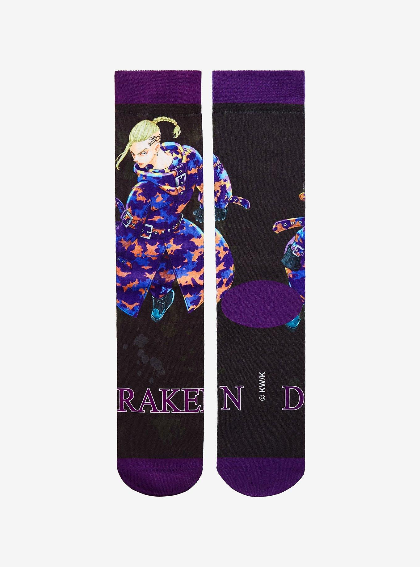 Tokyo Revengers Draken Crew Socks, , alternate