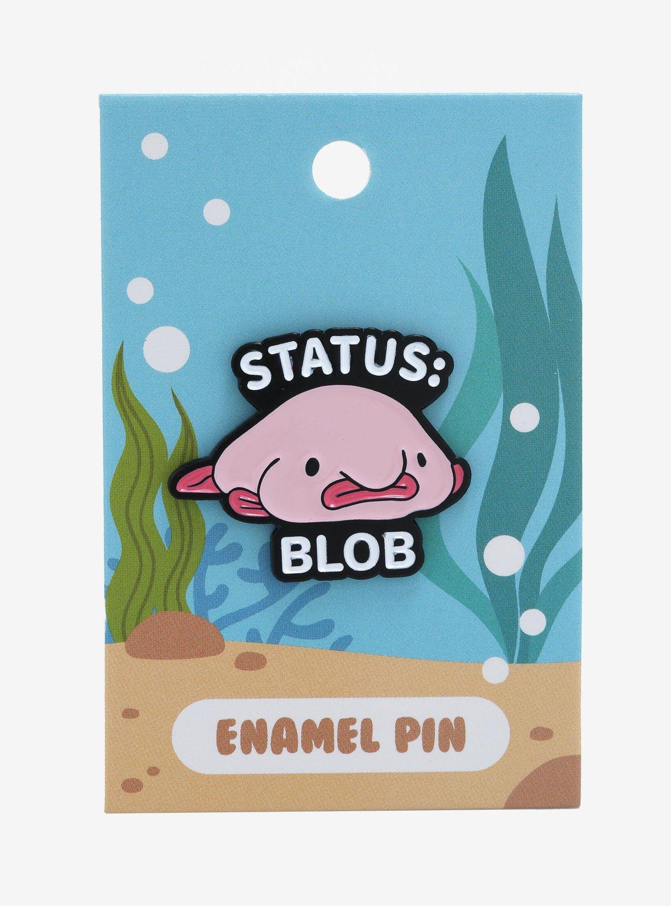 Blobfish Status: Blob Enamel Pin - BoxLunch Exclusive , , alternate