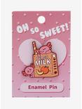 Chibi Axolotl with Peach Milk Enamel Pin - BoxLunch Exclusive, , alternate