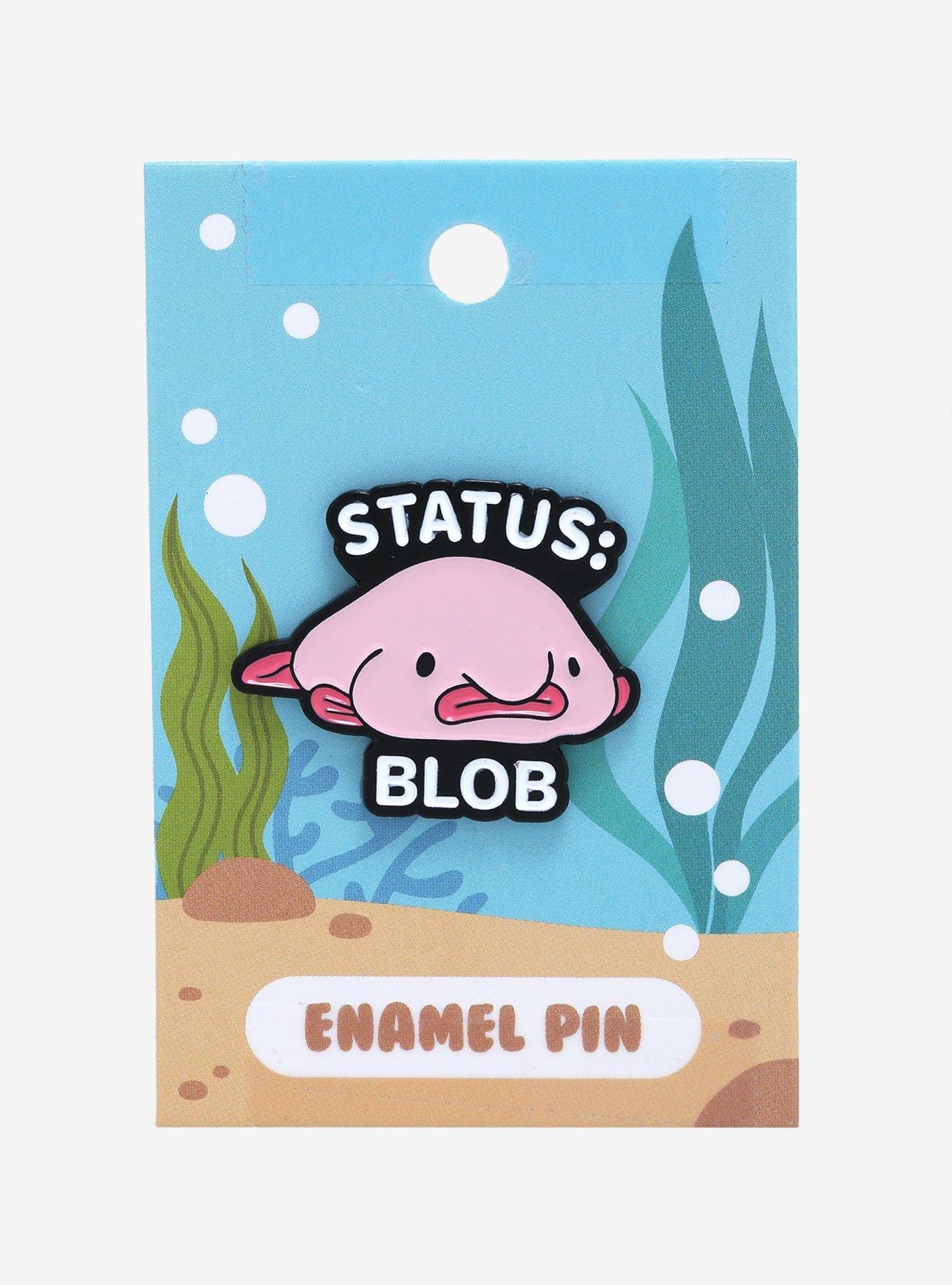 Blobfish Status: Blob Enamel Pin - BoxLunch Exclusive, , alternate