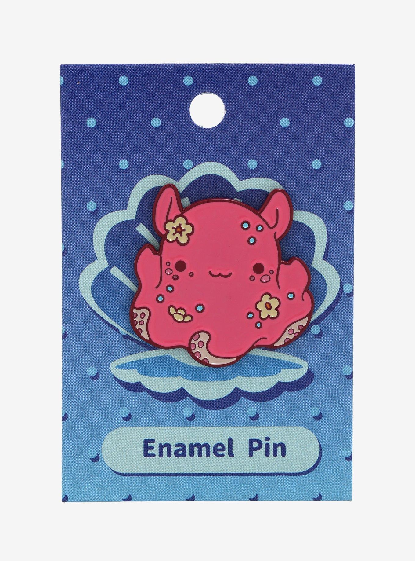 Chibi Octopus with Flowers Enamel Pin - BoxLunch Exclusive, , alternate