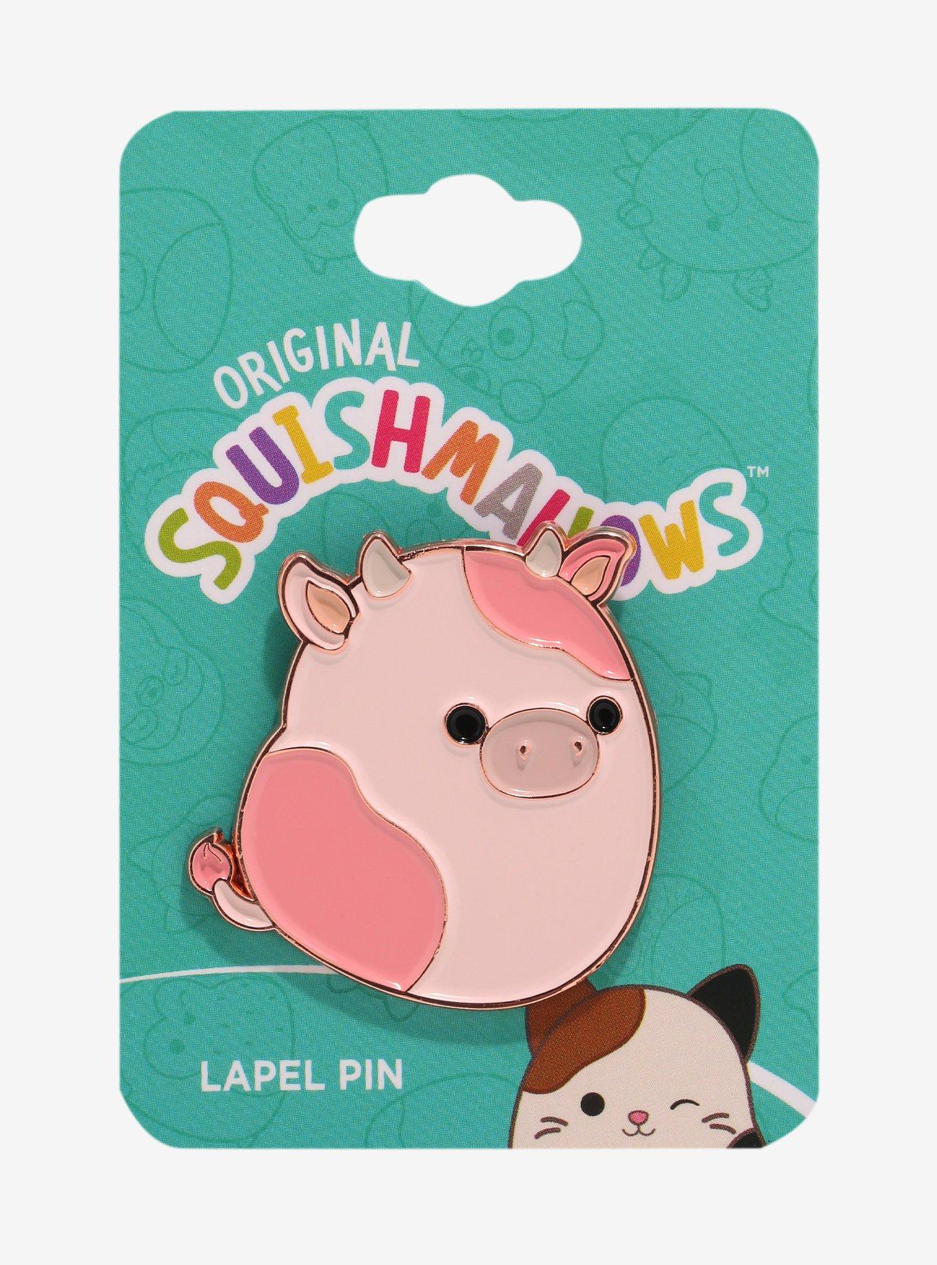 Squishmallows Reshma the Pink Cow Enamel Pin, , hi-res