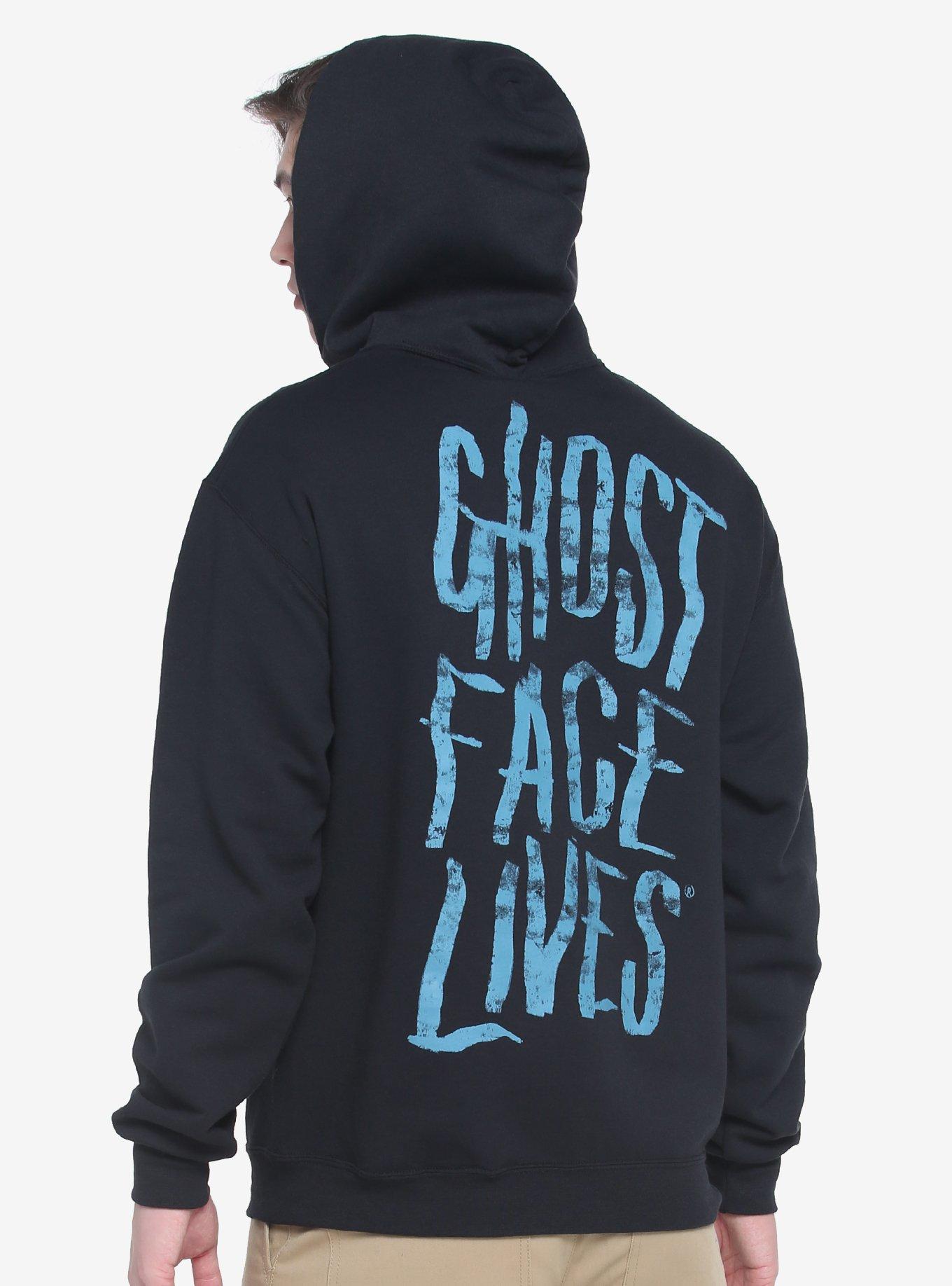 Scream Ghost Face Tonal Hoodie, BLACK, alternate