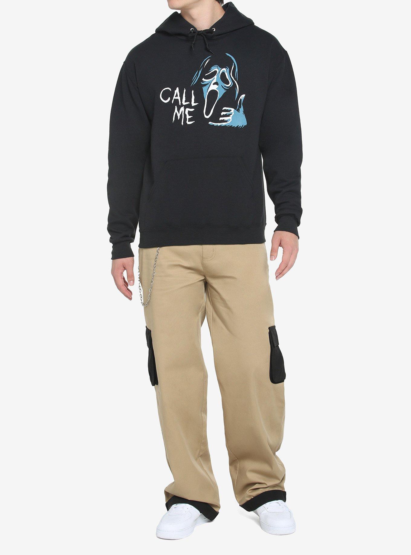 Ghost Face Tonal Hoodie, BLACK, alternate