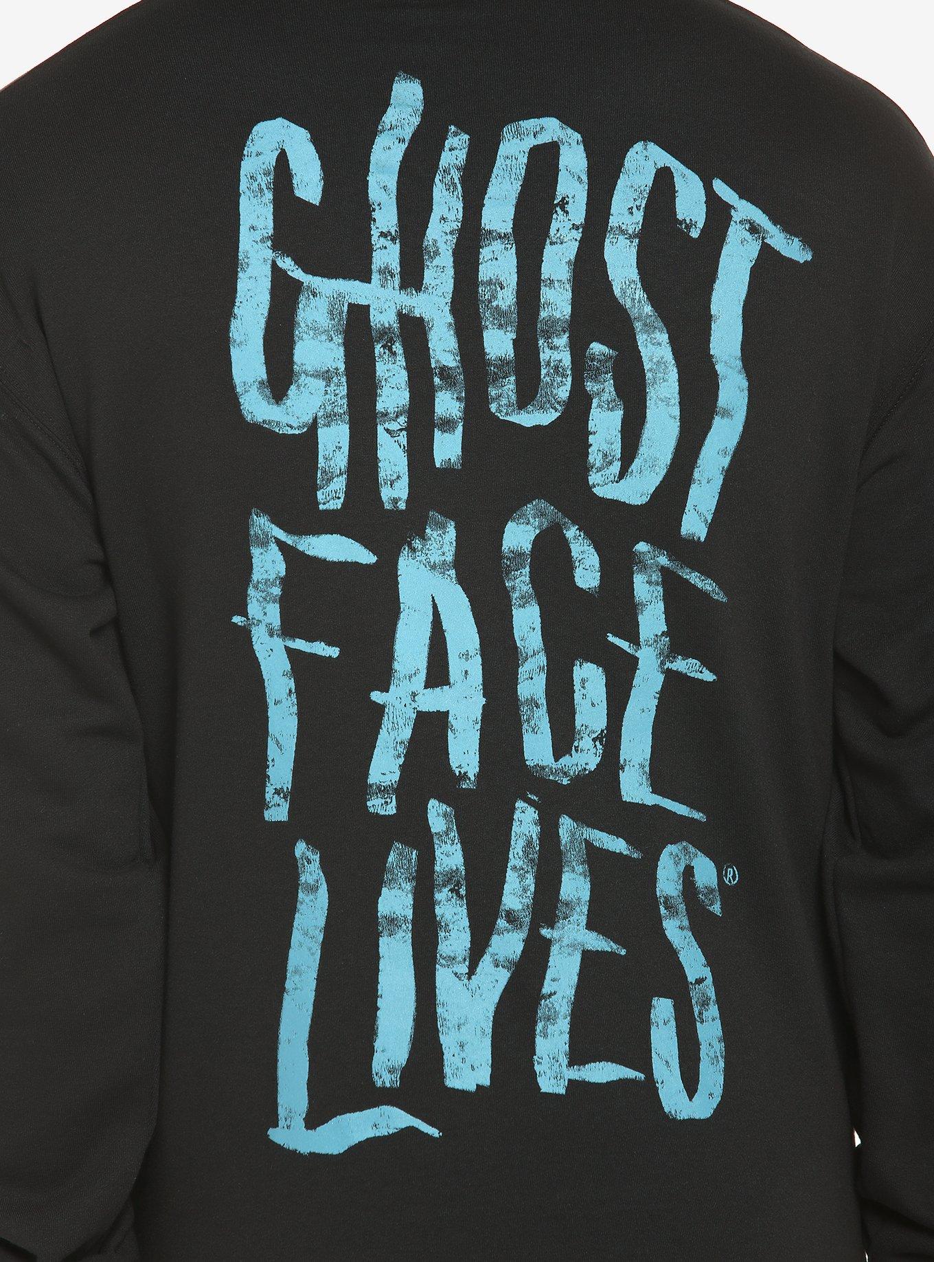 Scream Ghost Face Tonal Hoodie, BLACK, alternate