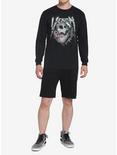Marvel Venom Skull Long-Sleeve T-Shirt, BLACK, alternate