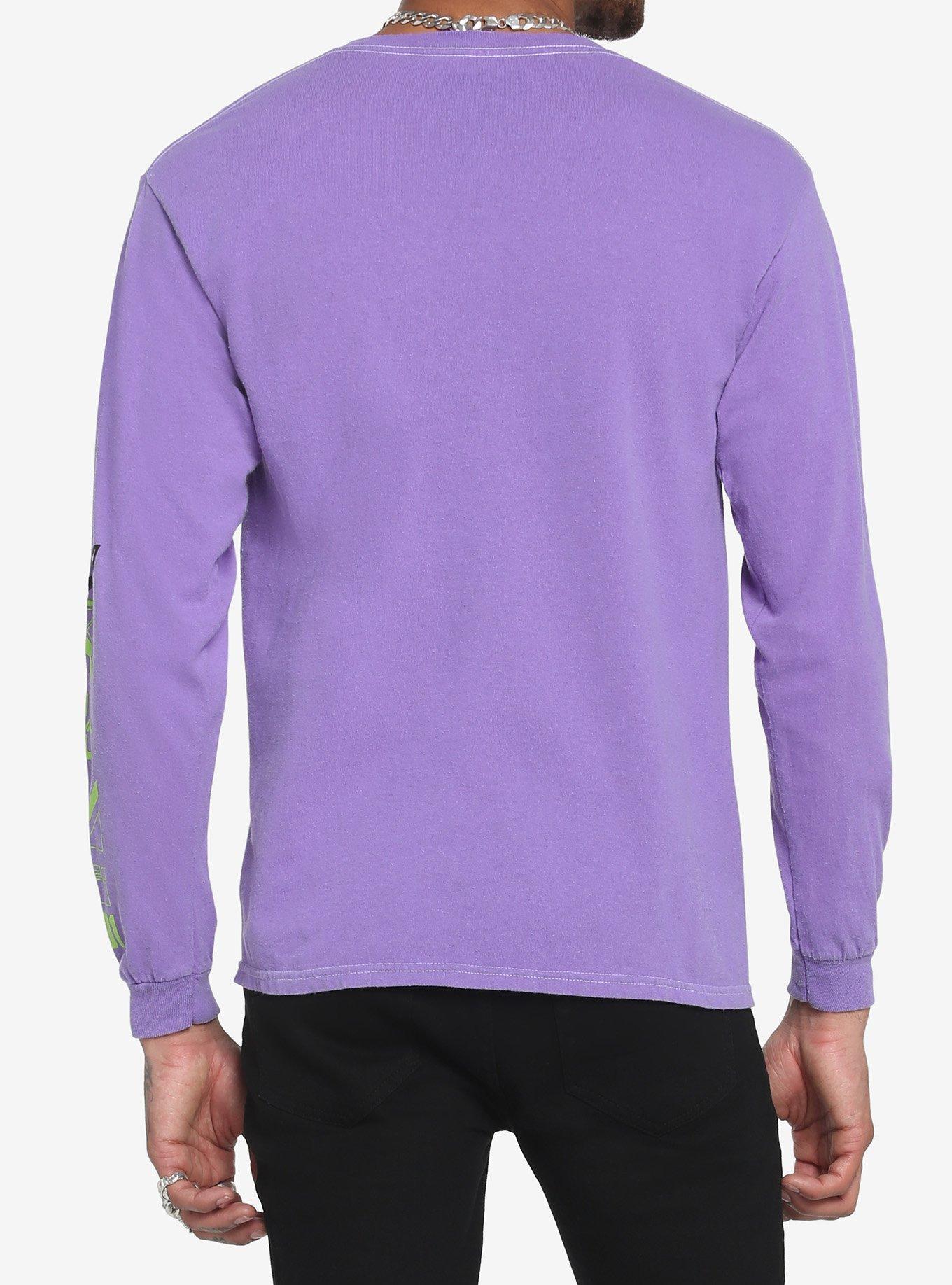 Neon Genesis Evangelion Unit-01 Long-Sleeve T-Shirt, PURPLE, alternate