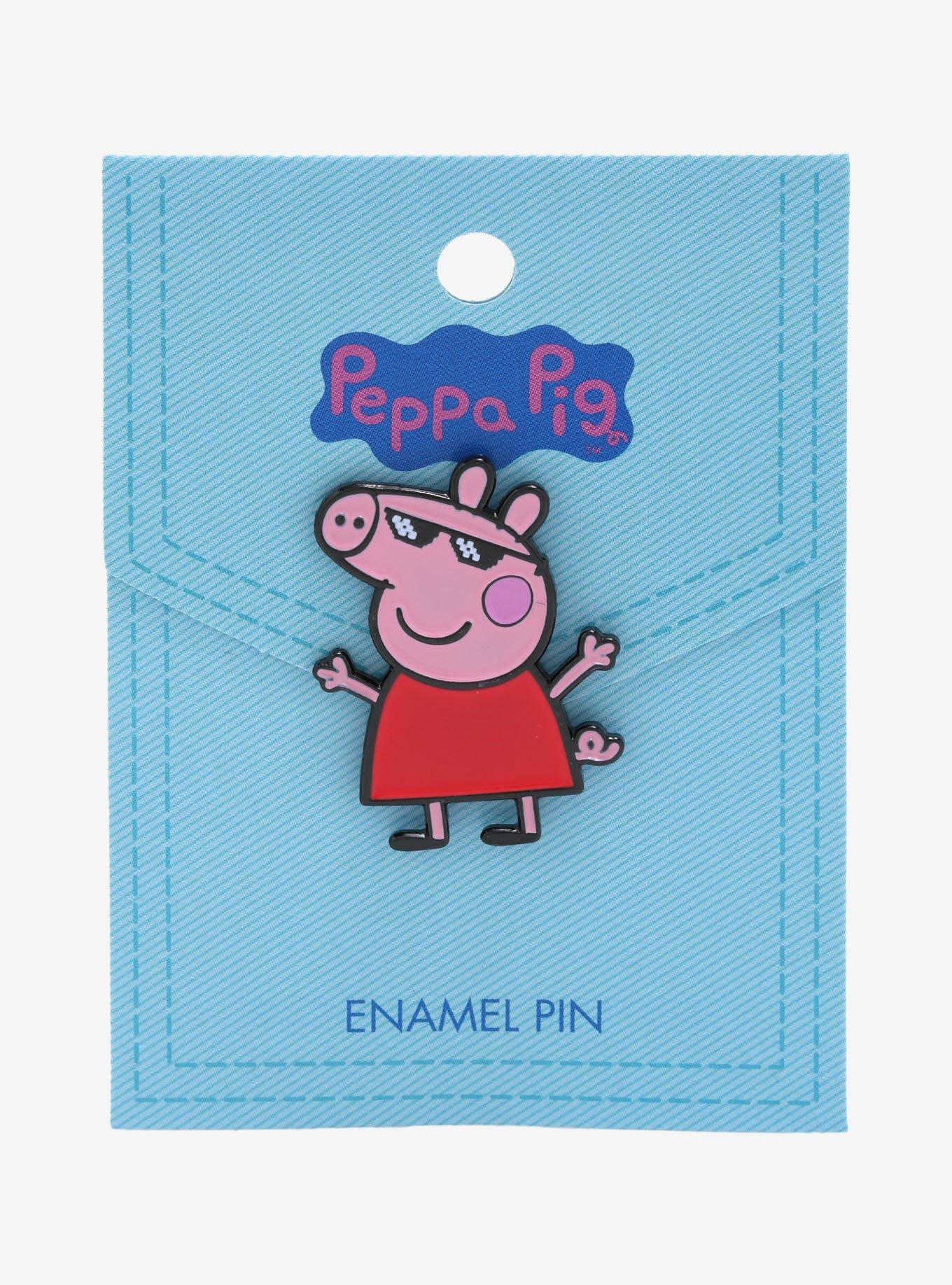 Peppa Pig with Sunglasses Enamel Pin - BoxLunch Exclusive, , alternate