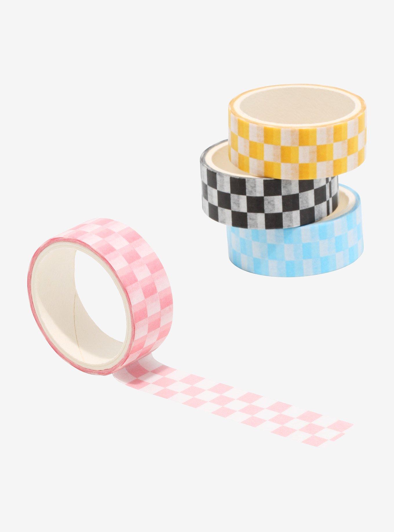 Colorful Checkered Washi Tape Set, , alternate